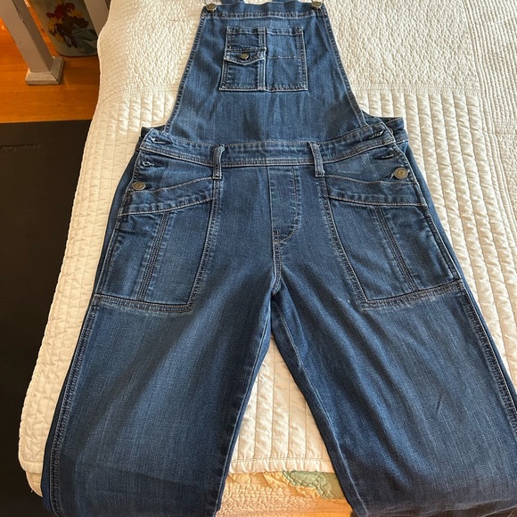 Level 99 Women’s Denim Overalls with Adjustable Straps - Picture 2 of 8